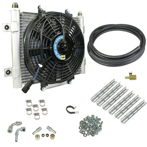 BD Diesel 1030606-3/8 Xtruded Trans Oil Cooler - 3/8 inch Cooler Lines
