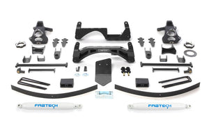 Fabtech K1024 07-13 fits GM K1500 P/U w/o Autoride 4WD 6in Basic Sys w/Perf Shks