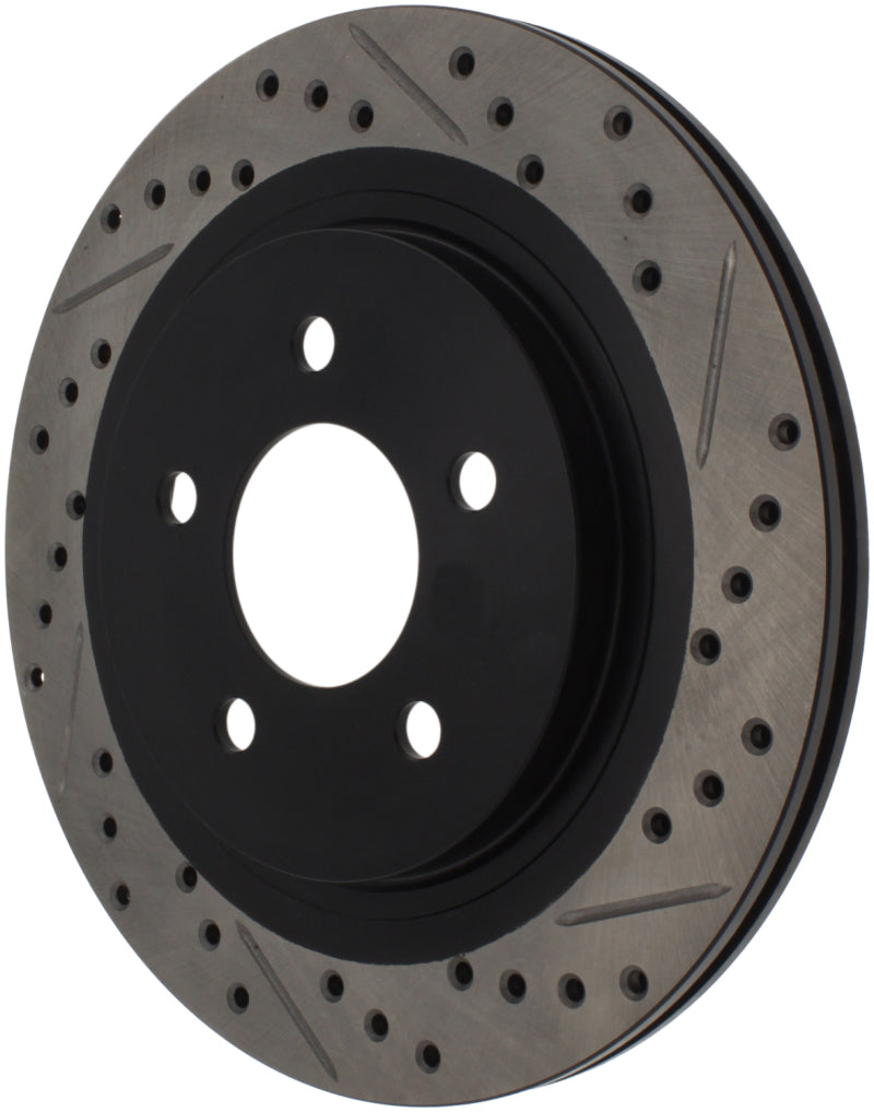 Stoptech 127.61087L 05-10 fits Ford Mustang Slotted & Drilled Left Rear Rotor