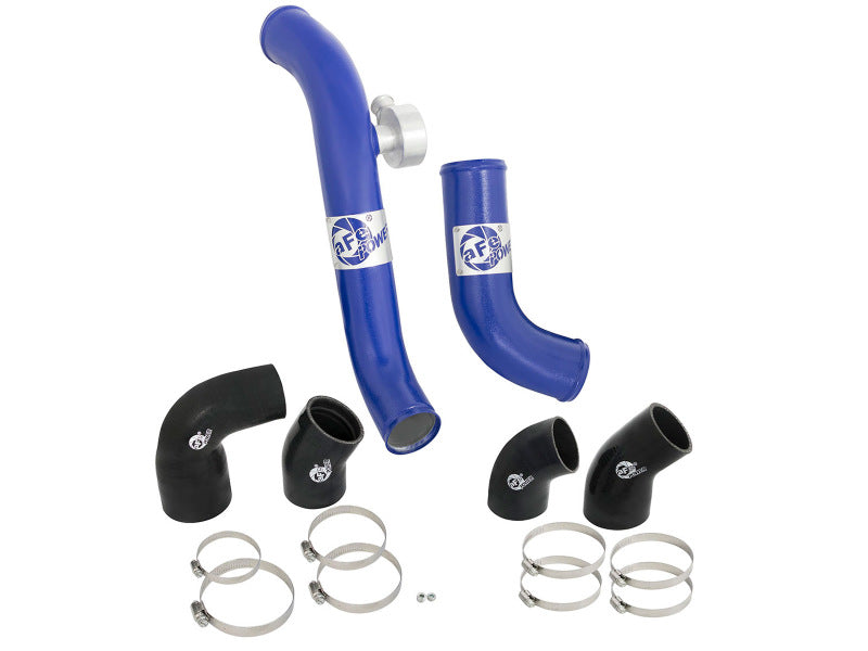 AFE 46-20254-L unner Intercoolers Tube - Blue Hot/Cold Side 15-16 fits Ford Mus