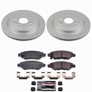 Power Stop 10-16 Cadillac SRX Rear Z23 Coated Brake Kit