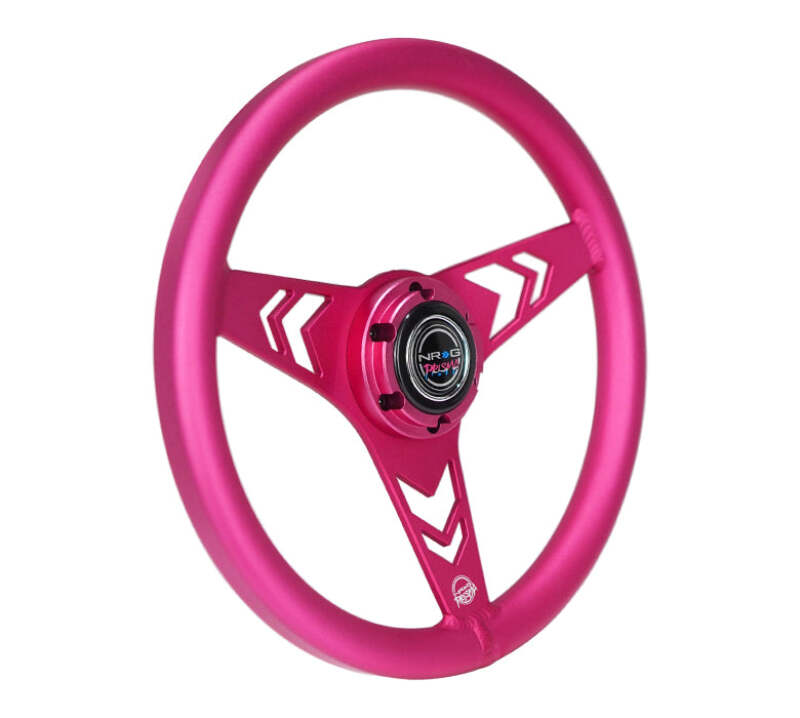 NRG RST-070-PK RST-070-PK Aluminum Steering Wheel 330mm - Arow Cutout -