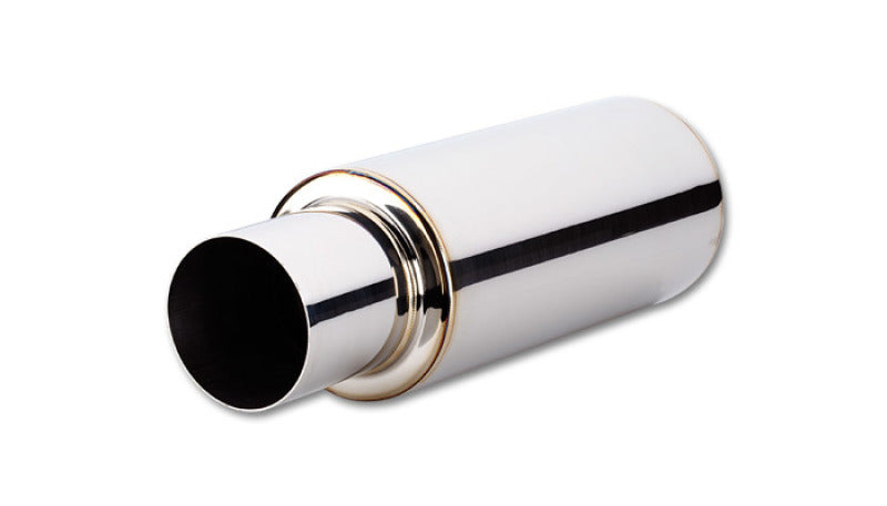Vibrant 1091 und Muffler (23in Long) with 4in Round Tip Straight Cut - 4in inle