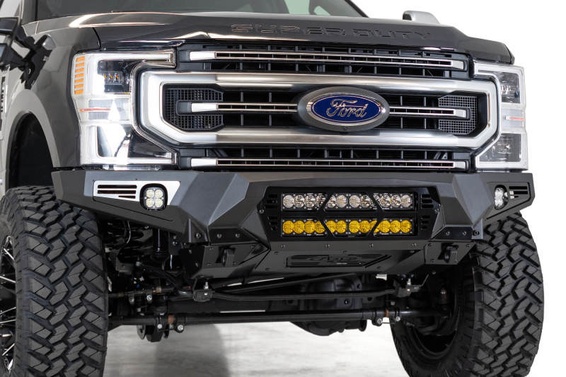 Addictive Desert Designs F160012140103 fits Ford 17-20 Super Duty Bomber Front Bumper w/ Mounts For 20in Light Bars