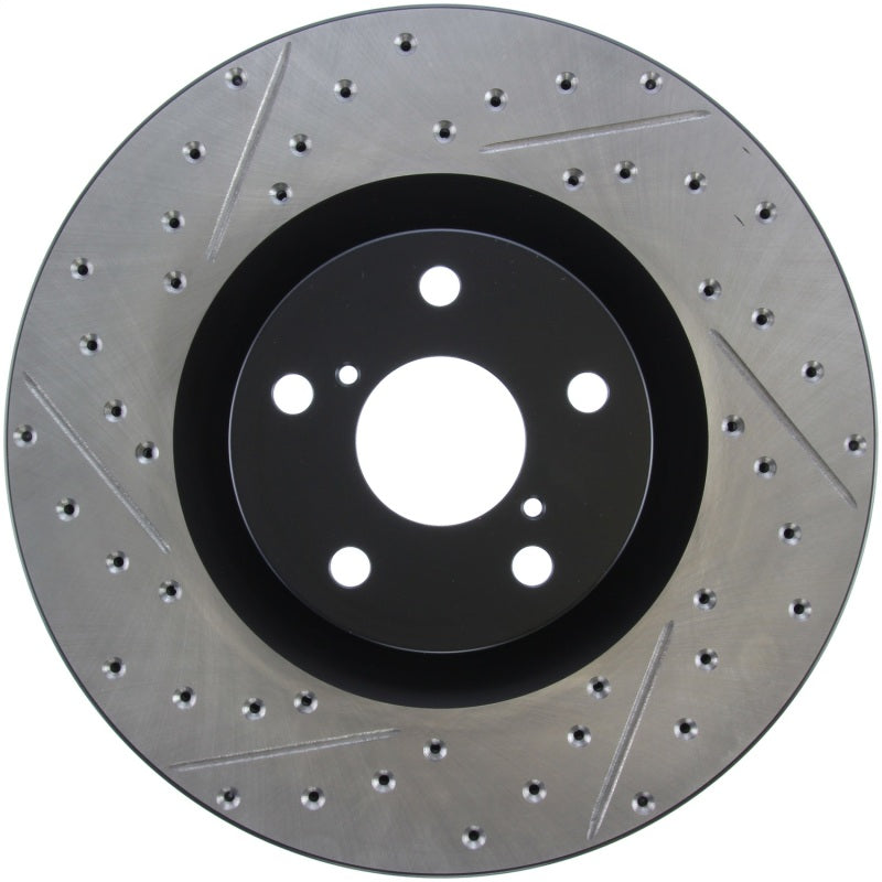 Stoptech 127.44185R 14 Lexus IS Slotted & Drilled Front Right Rotor