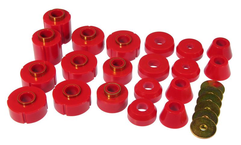 Prothane 7-106 fits Chevy 73-77 K10 Blazer Body Mount Kit - Red