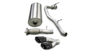 CORSA Performance 14202BLK Corsa 2007-2010 fits Cadillac Escalade 6.2L V8 Black Sport Cat-Back Exhaust