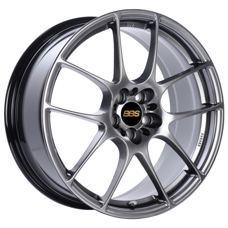 BBS RF515DBK RF 18x8 5x100 ET45 Diamond Black Wheel -70mm PFS/Clip Required