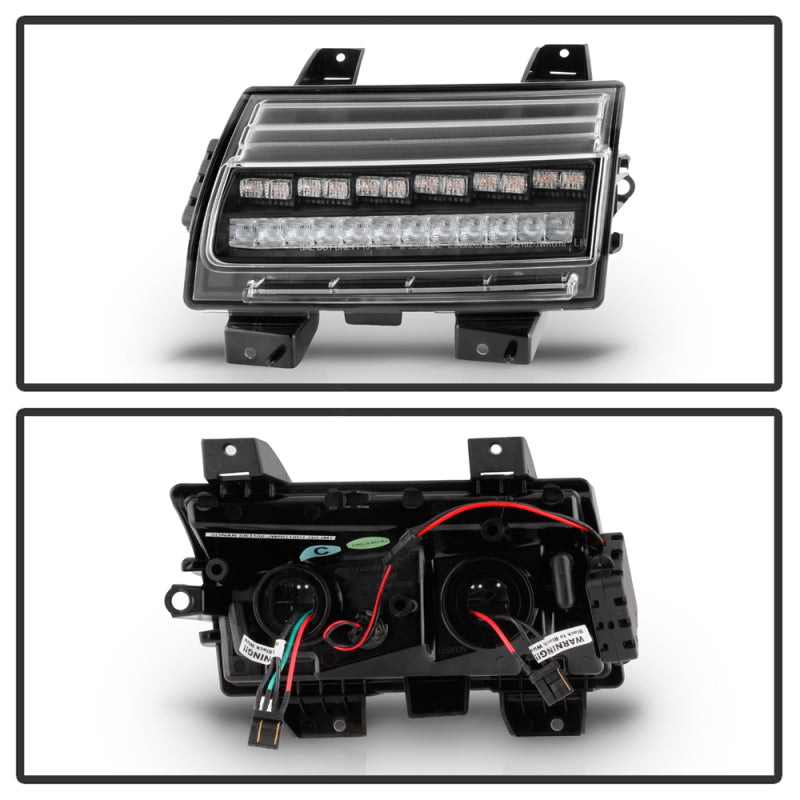 Spyder 5086785 fits Jeep 18-20 Wrangler 2019 (Halogen Model Only) LED Front Bum