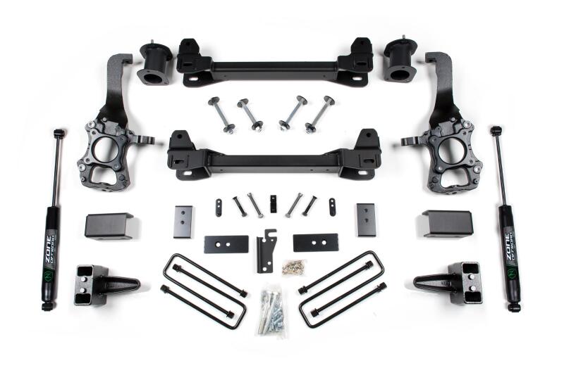Zone Offroad ZONF82N 2014 fits Ford F-150 2WD 6in Suspension System - 4in Rear B