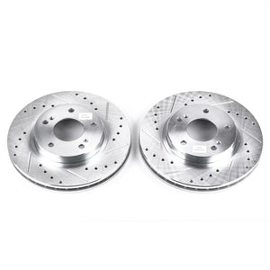 PowerStop fits Infiniti 00-01 I30 Front Evolution Drilled & Slotted Rotors -