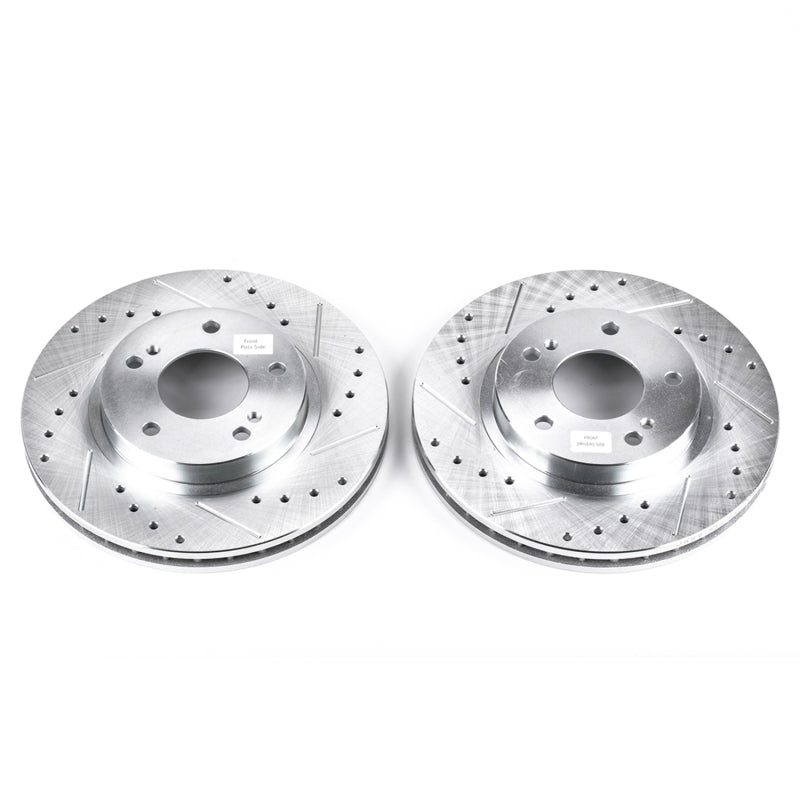 PowerStop fits Infiniti 00-01 I30 Front Evolution Drilled & Slotted Rotors -