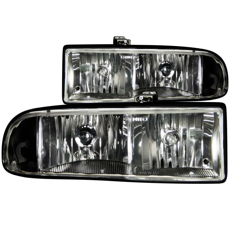 ANZO 111156 1905 fits Chevrolet 98-20 S-10 Crystal Headlights Black