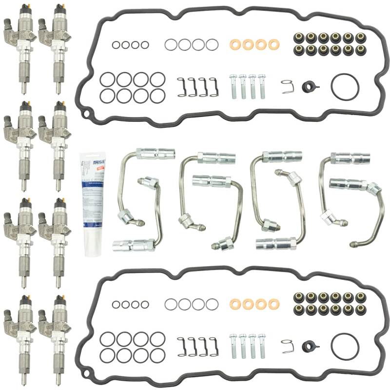 Industrial Injection 412603 .5 fits Chevrolet 01-04 Duramax LB7 Stock Bosch Reman Injectors w/ Install Kit