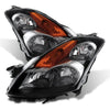 9024016 Xtune fits Nissan 07-09 Altima Sedan Crystal Headlights Halogen Model