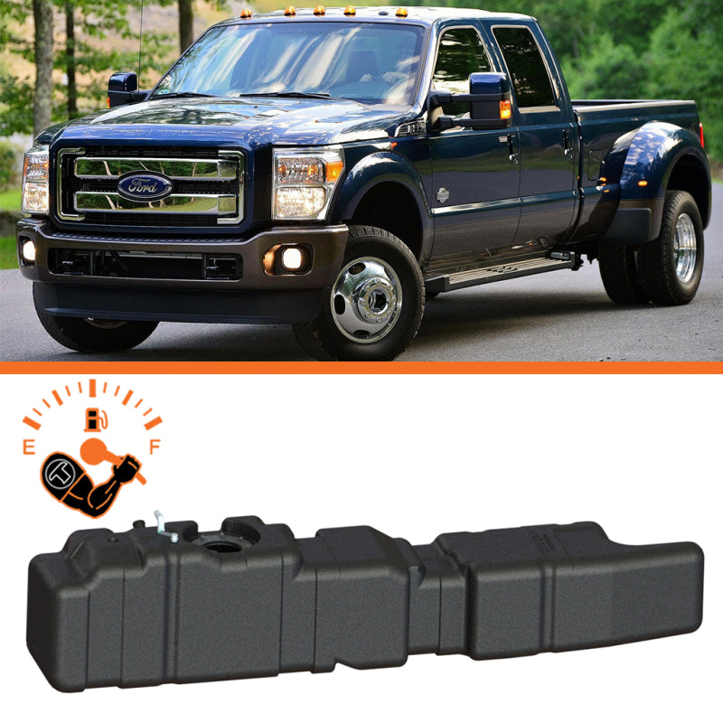fits Titan Fuel Tanks 7020311 11-16 Ford F-250/F-350 PowerStroke Crew Cab Long Bed 65 Gallon XXL Mid-Ship Tank