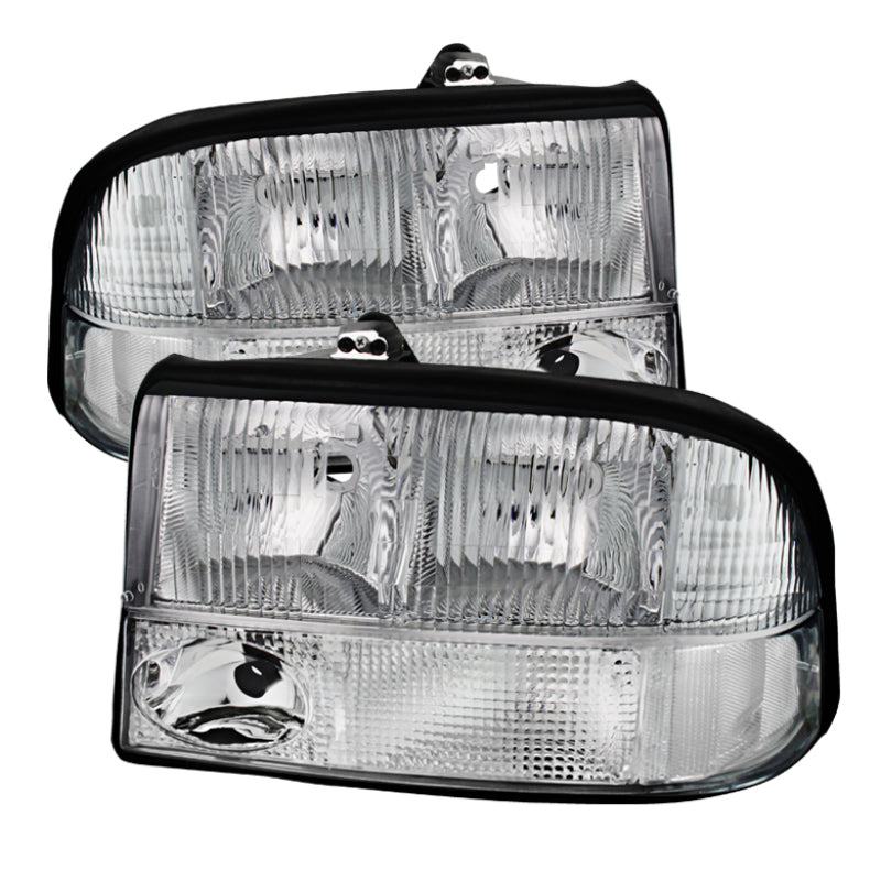 9025488 Xtune fits Oldsmobile 98-01 Bravada Crystal Headlights Chrome HD-JH-GS