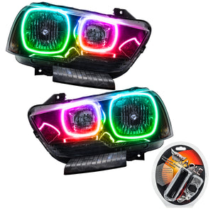 ORACLE Lighting 7123-330 Oracle 11-14 fits Dodge Charger SMD HL (Non-HID) - ColorSHIFT