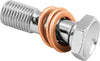 Twin Power 35974 Chrome Brake Fitting 3/8-24 Double Banjo Bolt