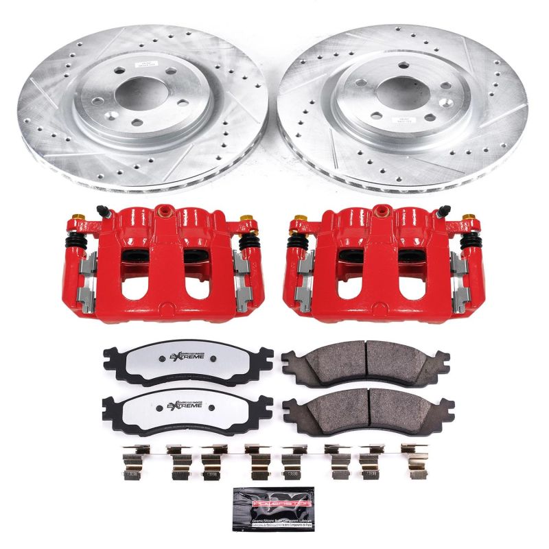 Power Stop KC5507-36 2010 fits Ford Taurus Front Z36 Truck & Tow Kit w/Cals