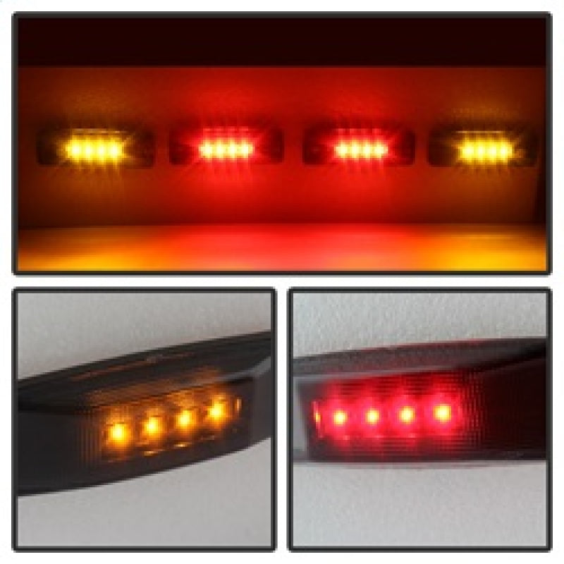 9924705 Xtune fits Dodge 94-02 Ram Dually 2 Red LED+2 Amber LED Fender Lights