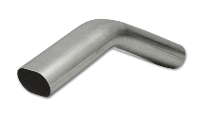 Vibrant 13200 3in Oval T304 SS 45 deg VERTICAL Mandrel Bend 6inx6in leg lengths