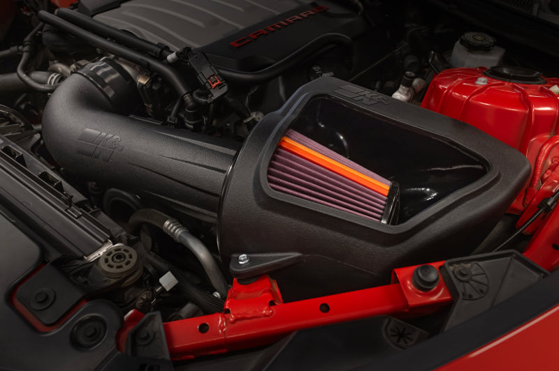 K&N Engineering 50-3092 K&N 16-24 fits Chevy Camaro SS V8-6.2L F Performance Air Intake System