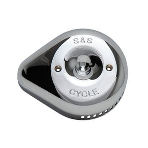 S&S 170-0532 Cycle Stealth Slasher Teardrop Air Cleaner Cover - Chrome
