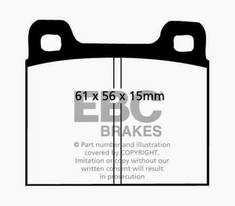 EBC DP2104 fits Alfa Romeo 77-84 Alfasud 1.2 Greenstuff Front Brake Pads