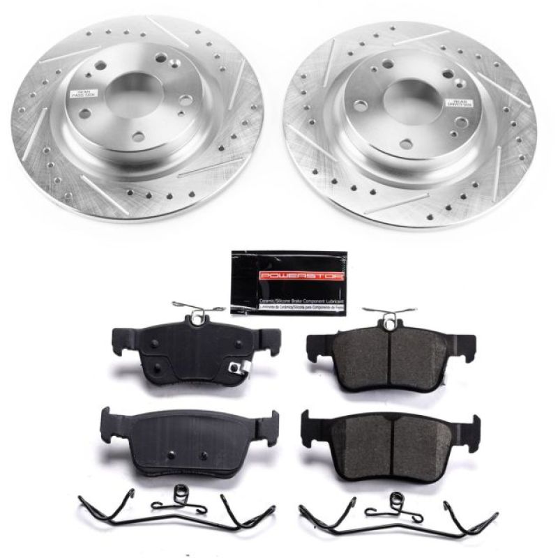 PowerStop K7934 fits Honda 17-19 Civic Rear Z23 Evolution Sport Brake Kit