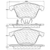 Stoptech 308.1186 Street Touring 06-07 Mazda 6 Front Brake Pads