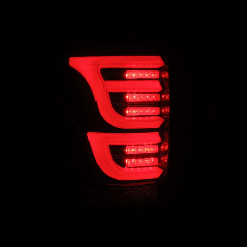 AlphaRex  670050 fits Toyota 07-13 Tundra LUXX-Series LED Tail Lights Black-Red