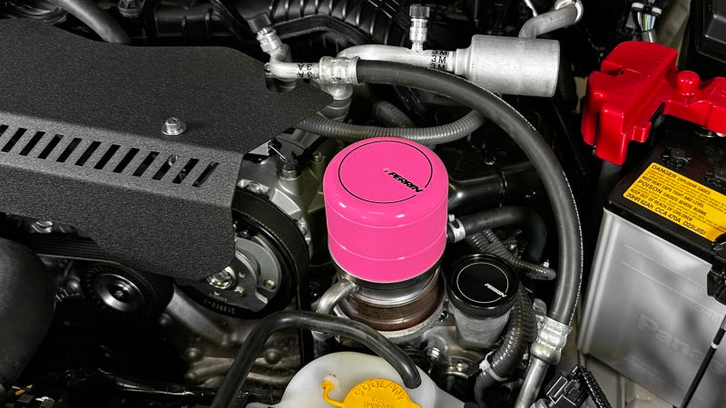 Perrin PSP-ENG-716HP 2015+ fits Subaru WRX/STI Oil Filter Cover - Hyper Pink