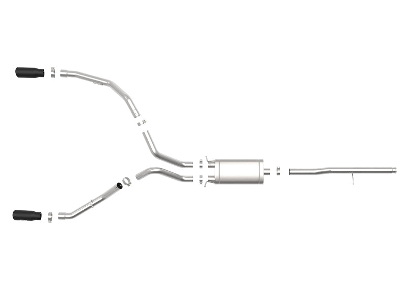 AFE 49-44112-B  GT Series 3in 409SS fits GM Silverado/fits Sierra 1500 09-19 V6