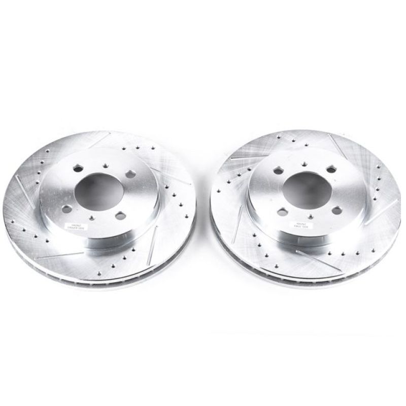 PowerStop fits Mitsubishi 02-07 Lancer Front Evolution Drilled & Slotted Rotors