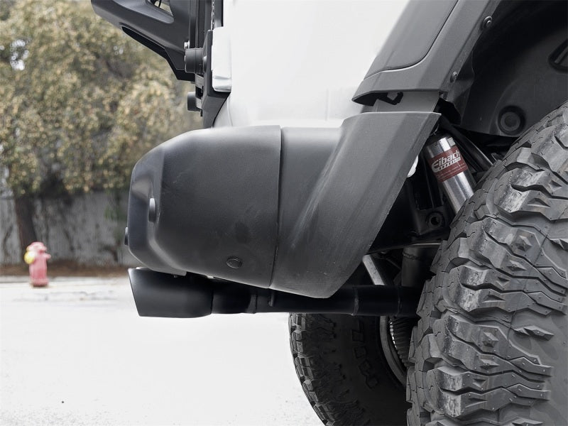 AFE 49-38071-B Series 2.5in. 304 SS C/B Exhaust System 2018 fits Jeep Wrangler