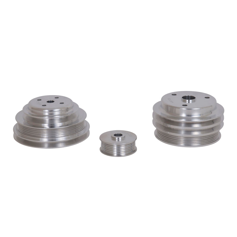 BBK  1598 GM Truck 305 350 Underdrive Pulley Kit - Lightweight CNC Billet Alumin