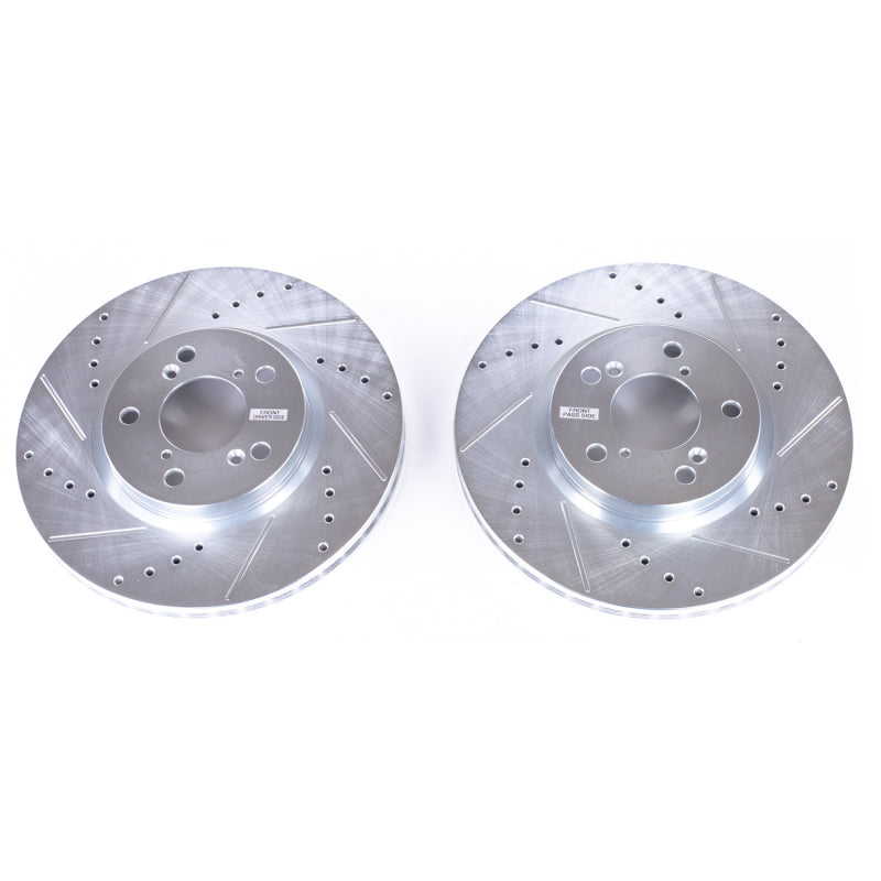 PowerStop fits Honda 06-14 Ridgeline Front Evolution Drilled & Slotted Rotors -