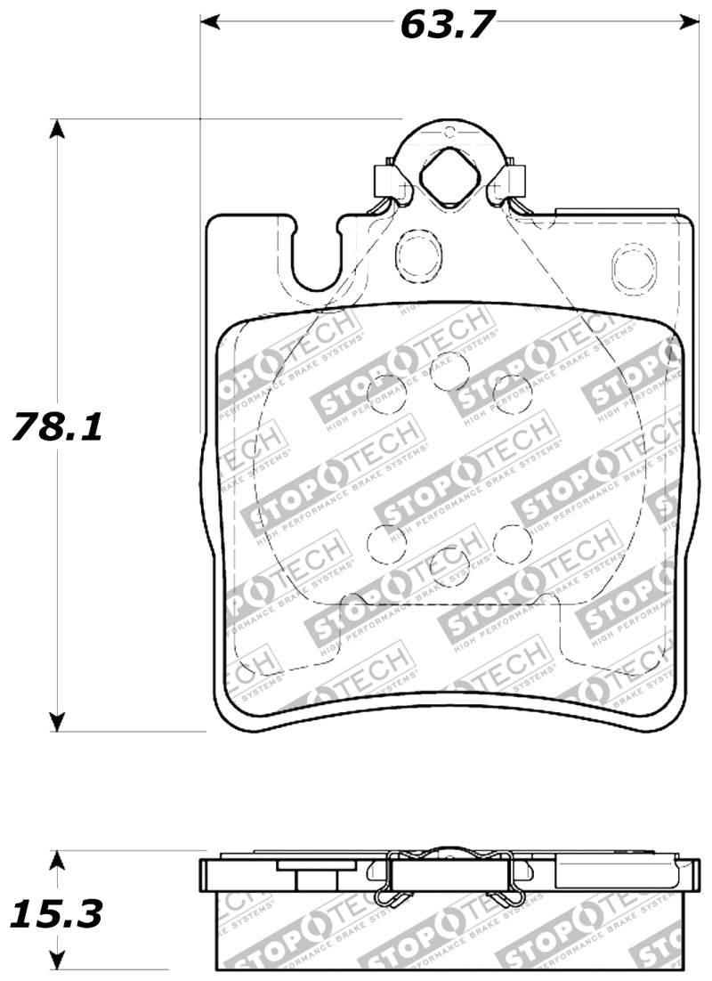 Stoptech 309.0876 Performance Brake Pads