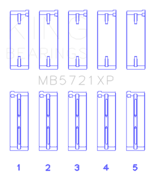 KING KINGMB5721XP fits MB5721XP fits Nissan SR20DET (GTiR) 16V - (Size STD) Per