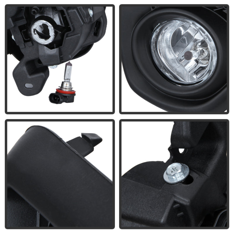 Spyder 5080264 fits Mazda 12-20 CX-5 2015 OEM Fog Light W/Universal Switch- Cle