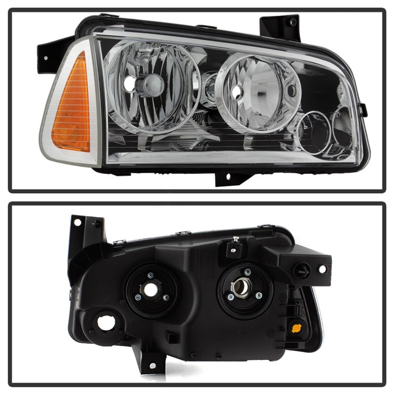xTune 9042393 05-10 fits Dodge Charger 4pc OEM Style Halogen Headlights w/Corne