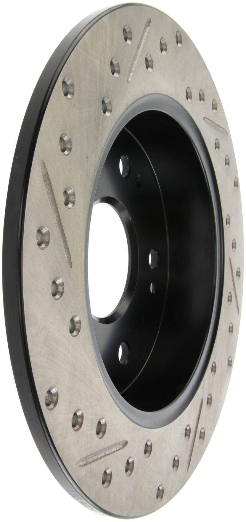 Stoptech 127.40040L 06-09 fits Honda Civic Ex/Si Slotted & Drilled Left Rear Rotor