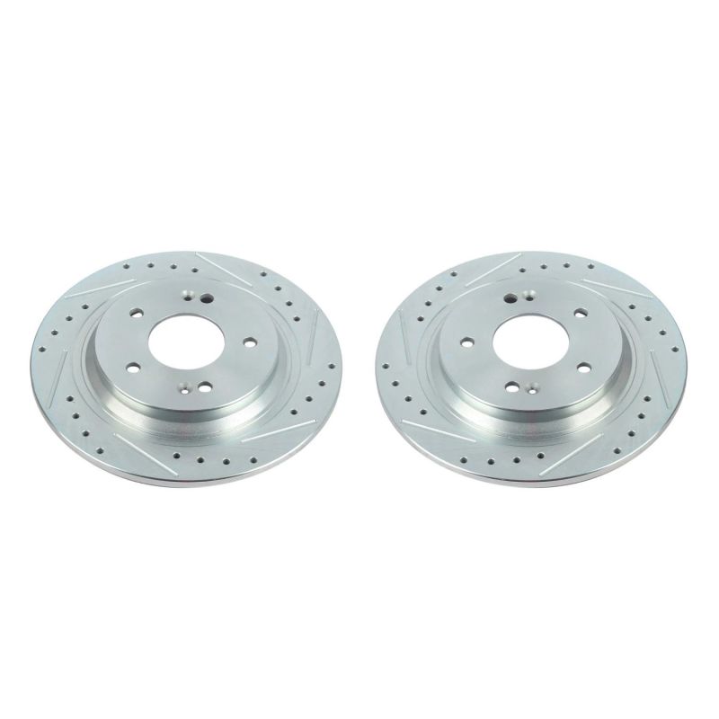 PowerStop fits Hyundai 18-20 Kona Rear Evolution Drilled & Slotted Rotors - Pair