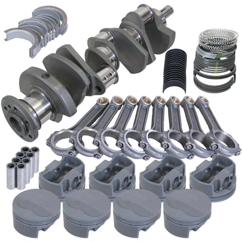 Eagle 615034155 fits Pontiac 455 4.250in Crank 6.800in I-Beam Rods -6cc Flat Top 4.155in Pistons Rotating Assembly