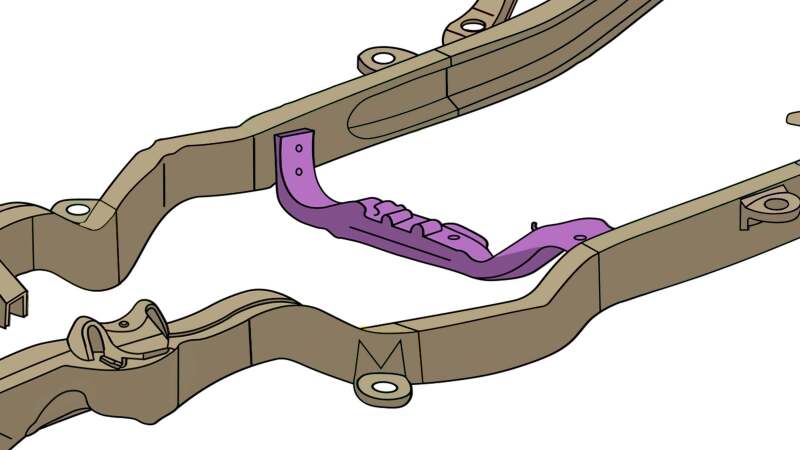 RustBuster RB7612 Transmission Crossmember