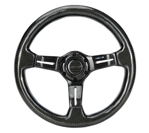 NRG ST-010CF-CF ST-010CF-CF Carbon Fiber Steering Wheel 350mm / 1.5in Deep Dish