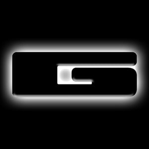 ORACLE Lighting 3141-G-001 Universal Illuminated LED Letter Badges - Matte Blk Surface Finish - G