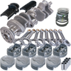 Eagle 62508040 fits Chevy 400 3.750in Crank 6.000in I-Beam Rods -16cc 4.185in Pistons Rotating Assembly