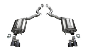 CORSA Performance 21050BLK Corsa 2018-2023 fits Ford Mustang GT Convertible Sport Axle-Back Exhaust w/ Black PVD 4in Tips